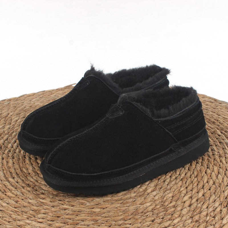 E3062# Unisex Cow Leather Snow Shoes
