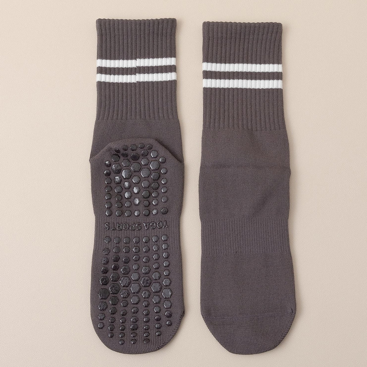 252# AL Middle Length Anti Slip Socks 3pairs/lot
