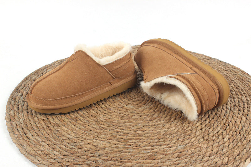 E3062# Unisex Cow Leather Snow Shoes
