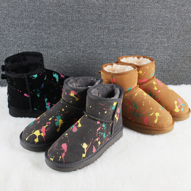 E3088# Cow Leather Boots