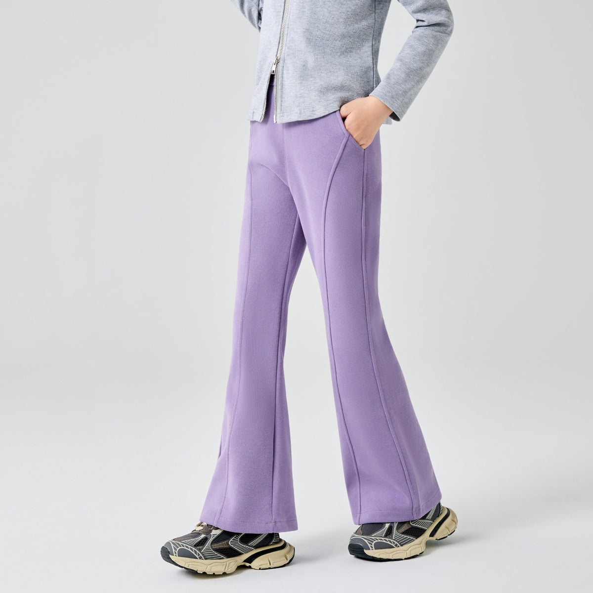L6481 Kids Bell-bottom pants
