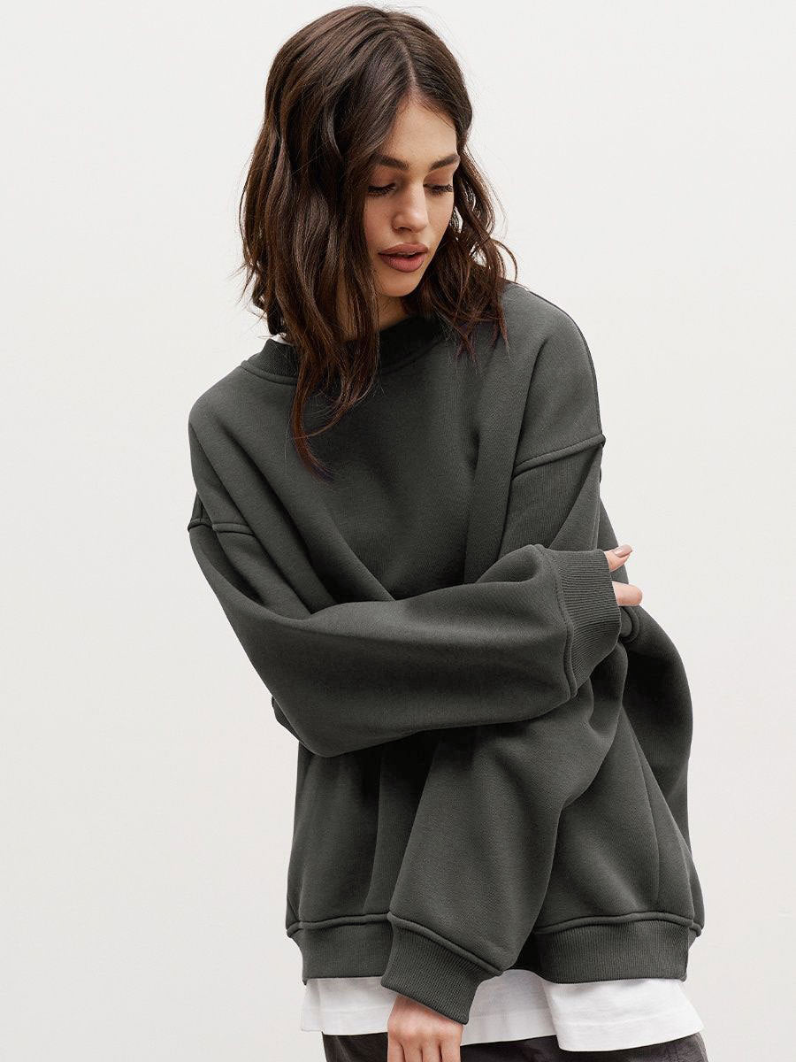 1438#A 3D LOGO Women Loose Sweatshirts