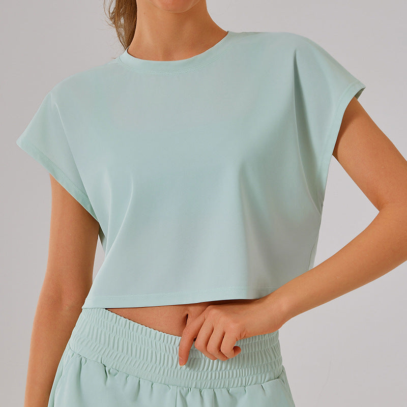 L4520-1# Women Yoga Top Shorts Set