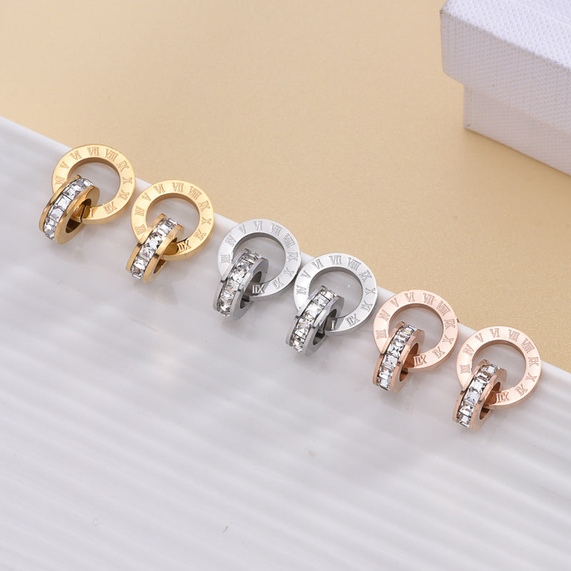 E2698# Titanium Steel Earrings
