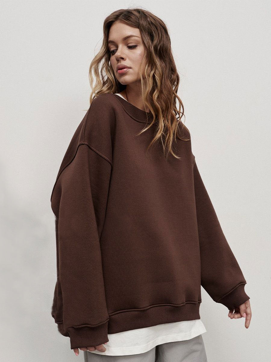 1438#A 3D LOGO Women Loose Sweatshirts