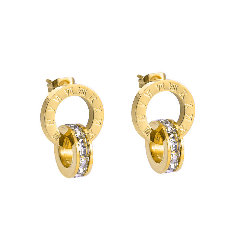 E2698# Titanium Steel Earrings