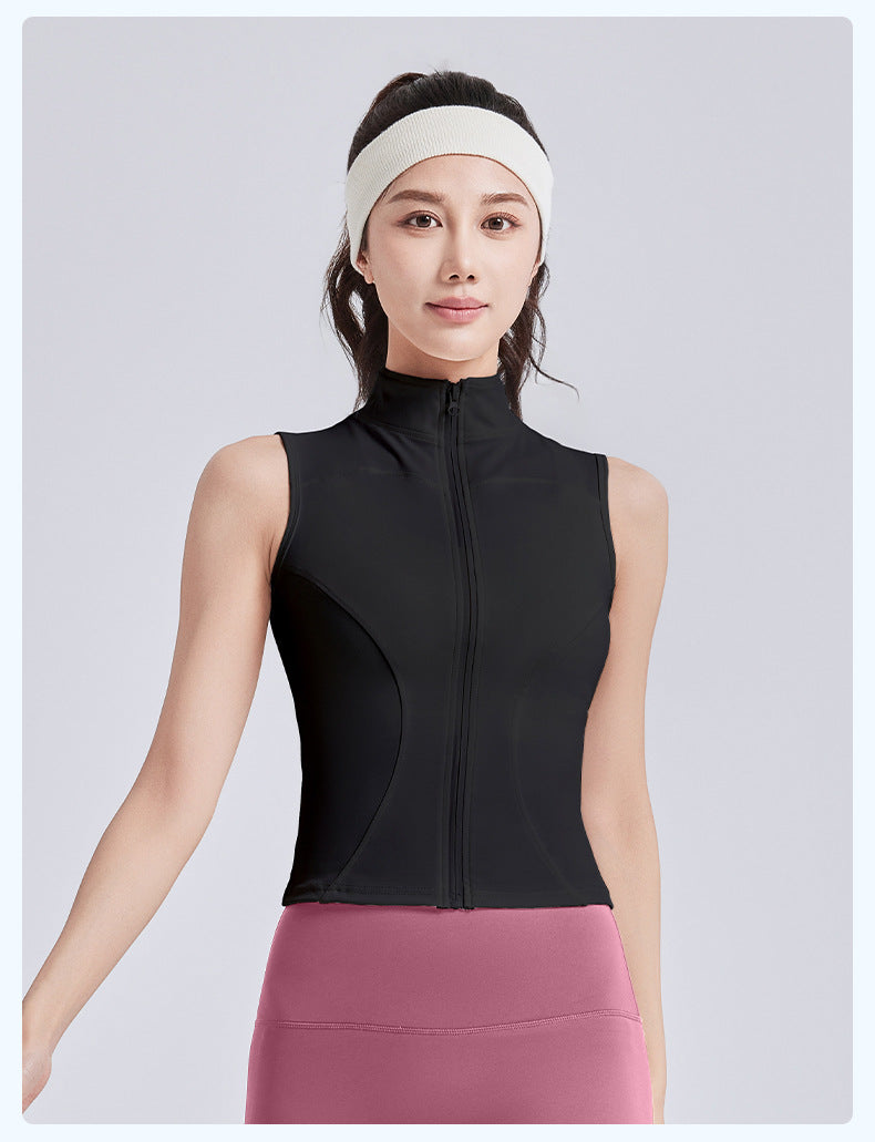 L6500# Women sleeveless jacket