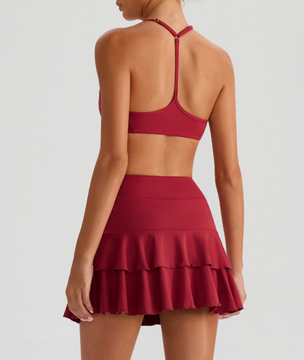 L6344# Women Yoga Bra Or Skirts