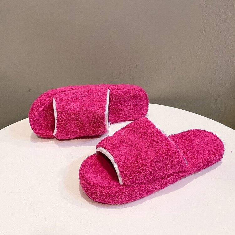 E3477#Unisex cashmere slipper