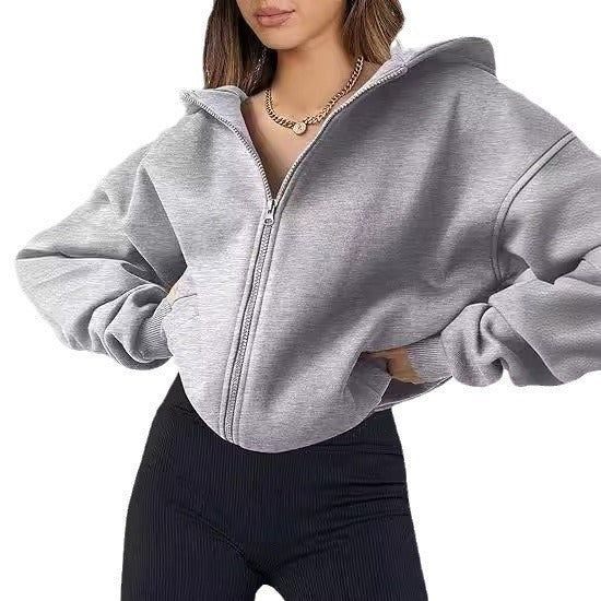 1436#A 3D LOGO Women Zipper Jacket
