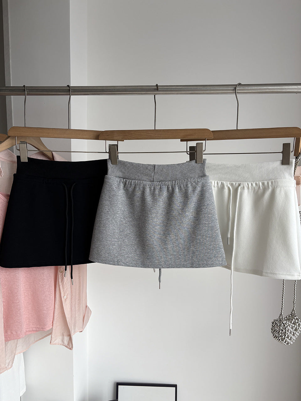 2028# A 3D Silver Women Yoga Skirts