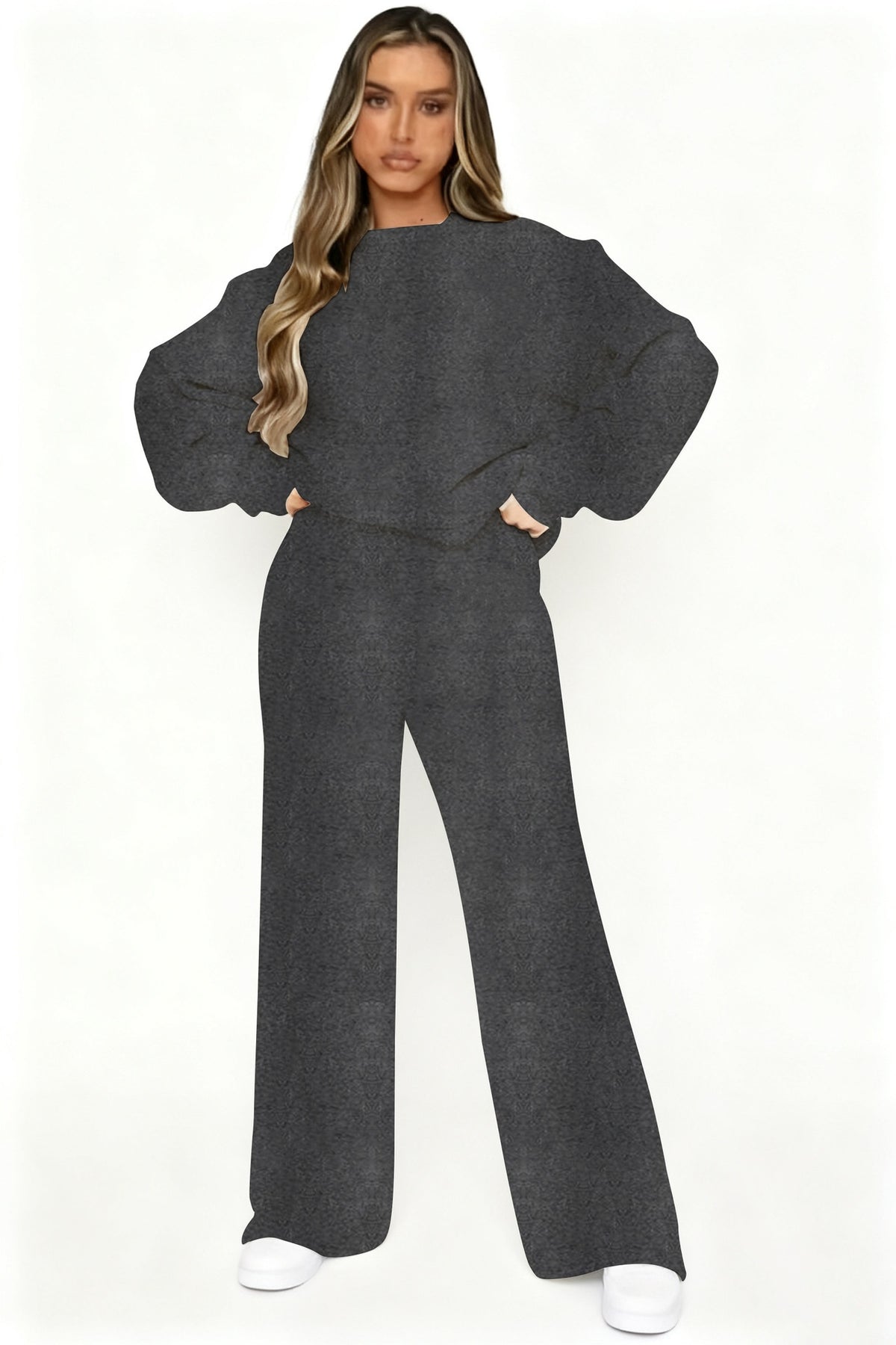2297# A Women Polyester Pullover+ Jogger Set