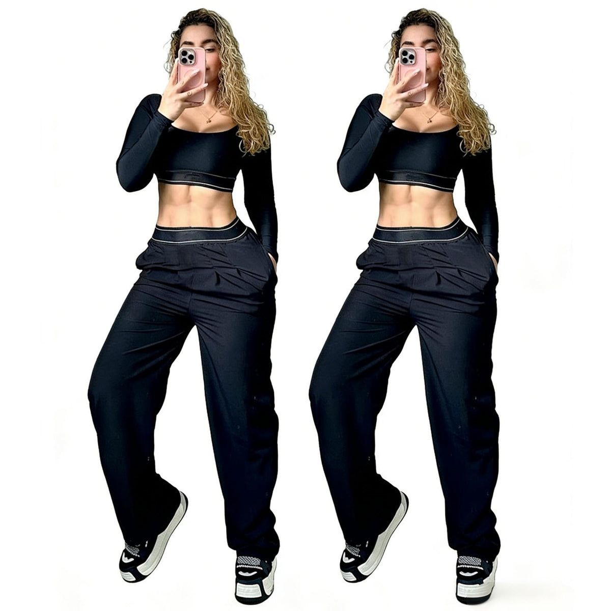 2431# A Women Shirts Pants Set