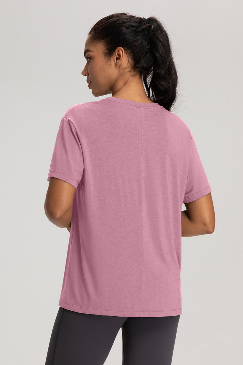 L6402# Women Yoga Loose Shirts