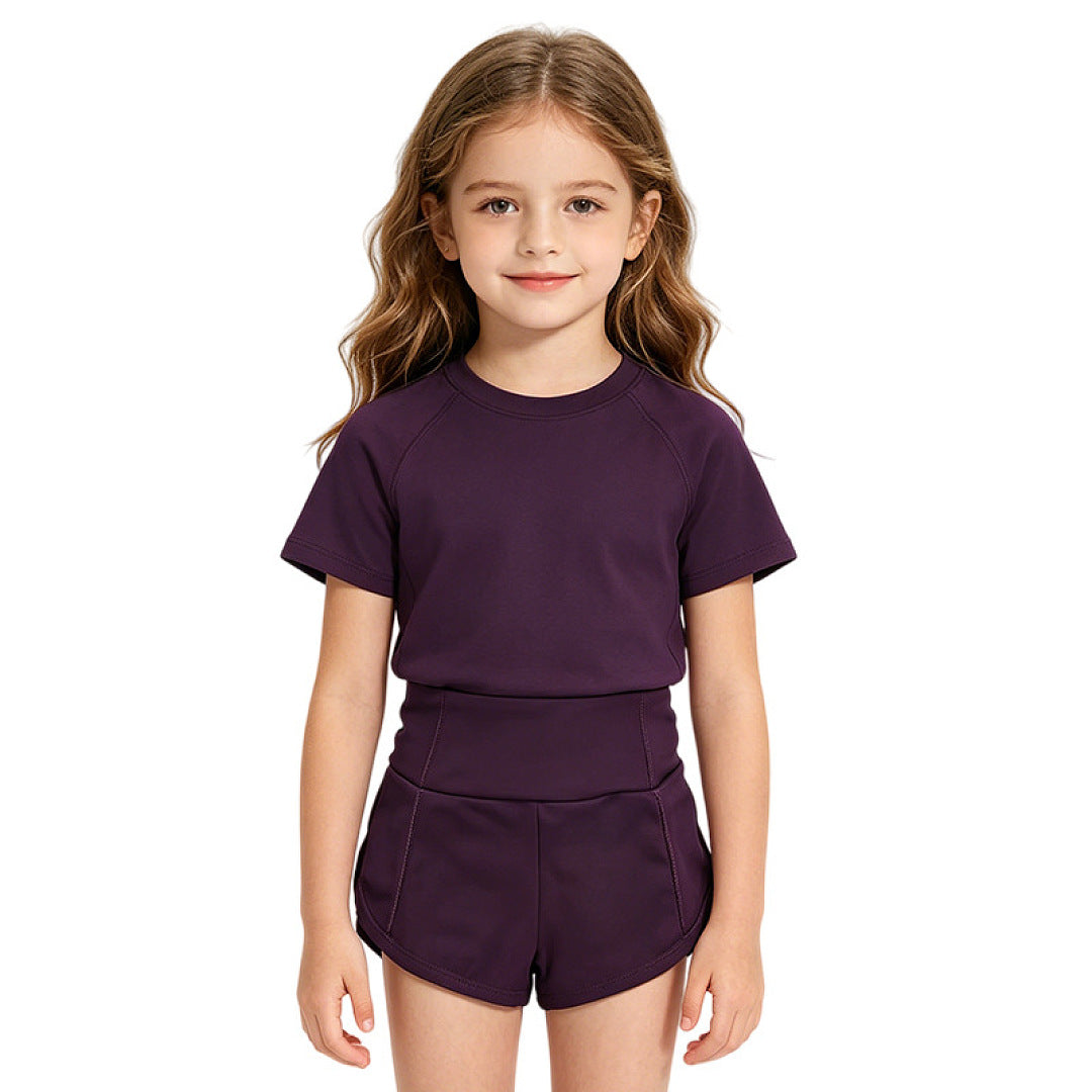 L6078#  kids Shirts Shorts Set