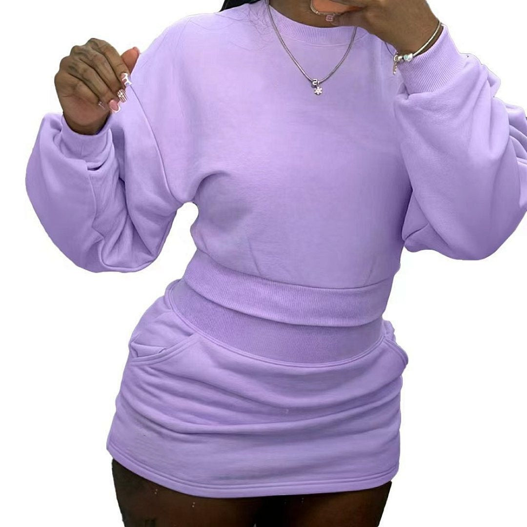 2014# A Women Pullover Skirts Set