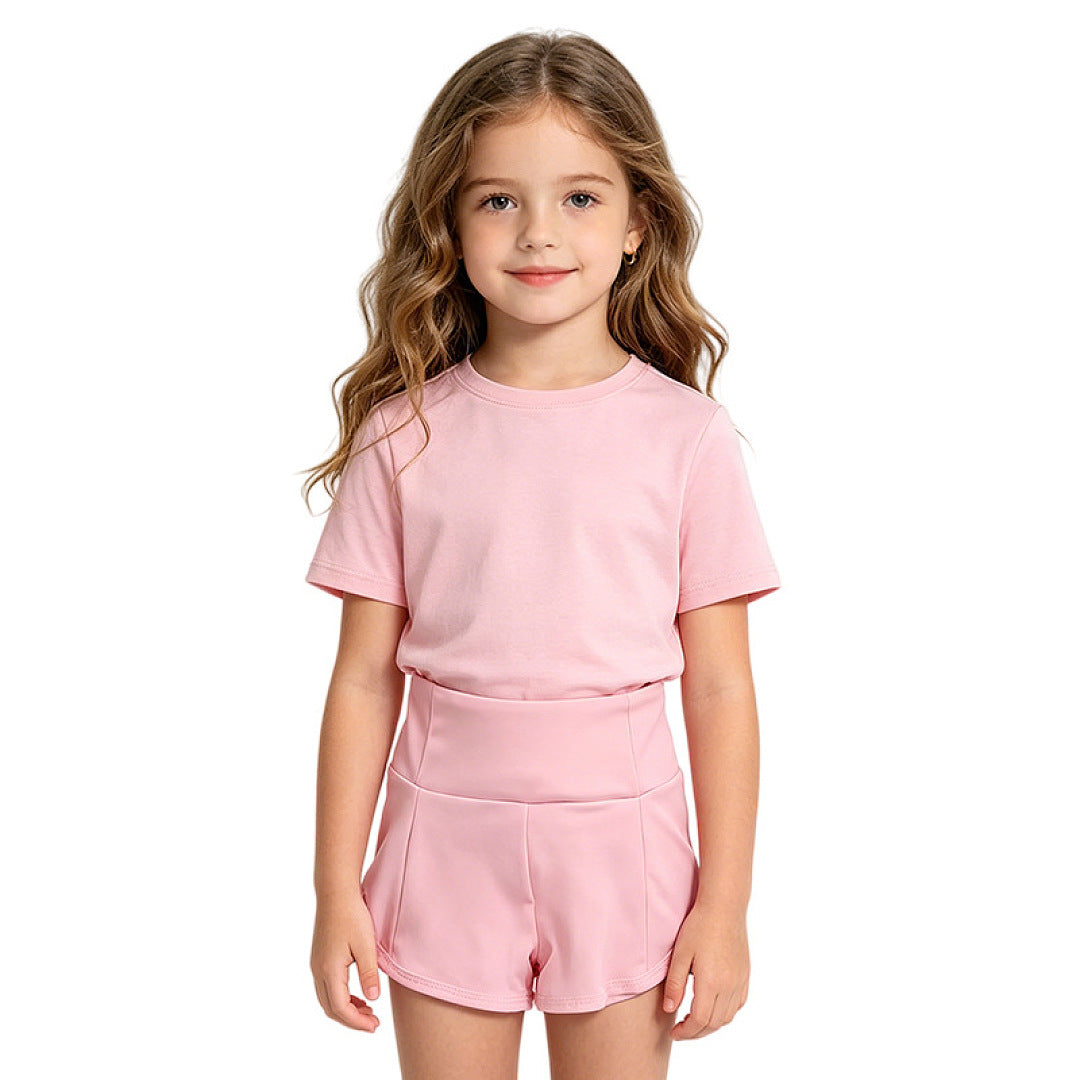 L6078#  kids Shirts Shorts Set