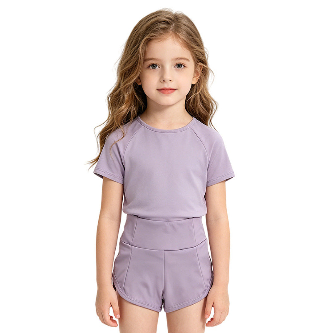 L6078#  kids Shirts Shorts Set