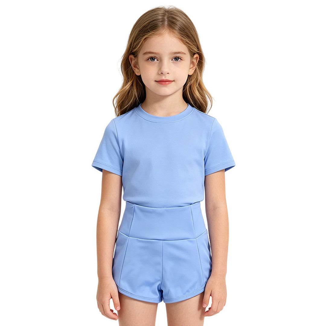 L6078#  kids Shirts Shorts Set