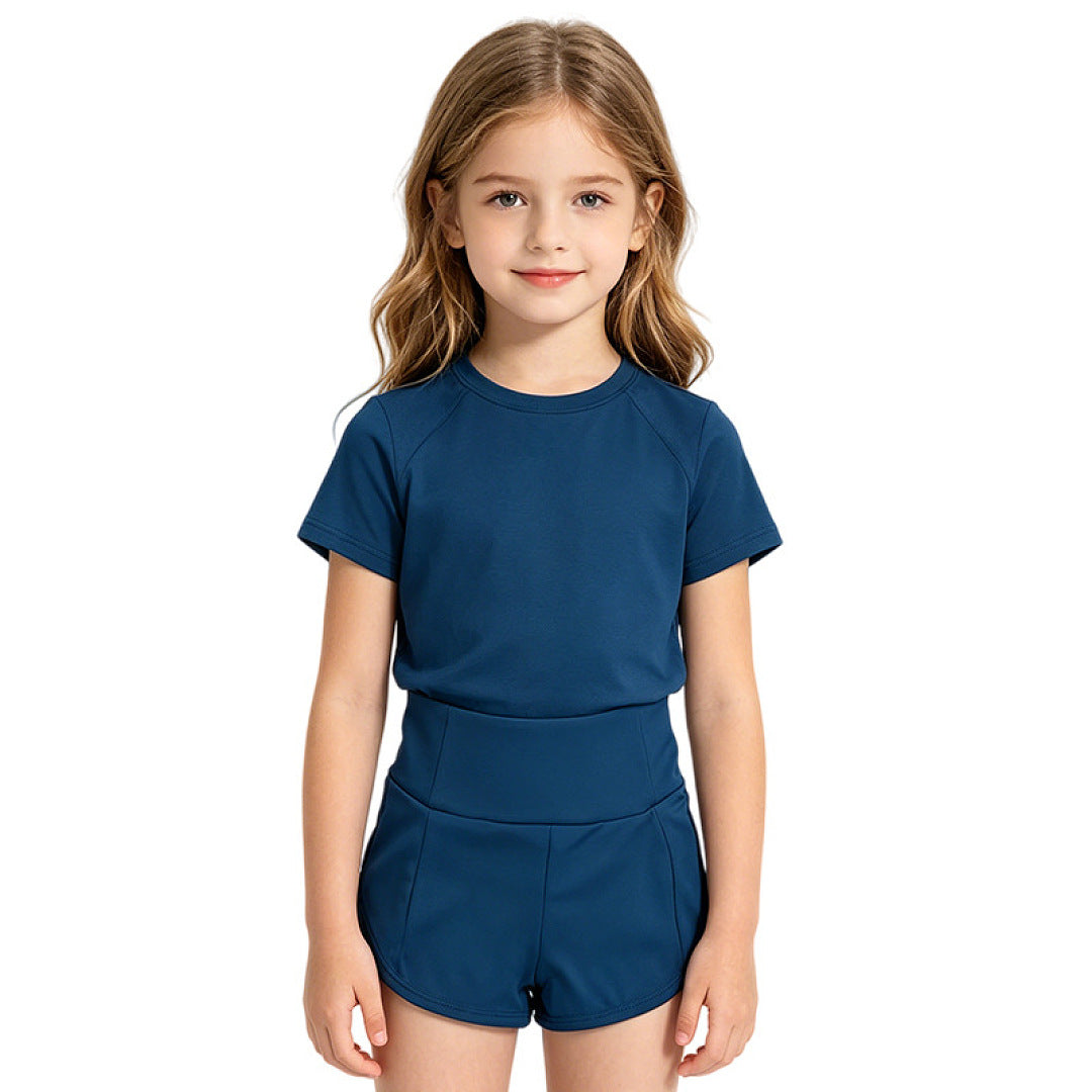 L6078#  kids Shirts Shorts Set