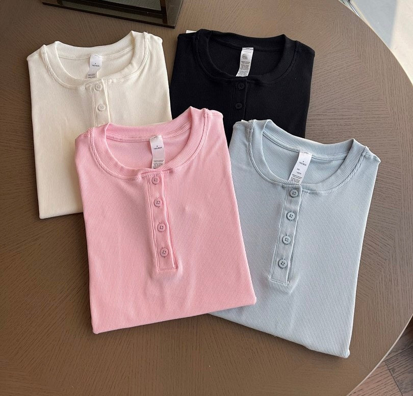 L5928# MC Women Yoga Shirts