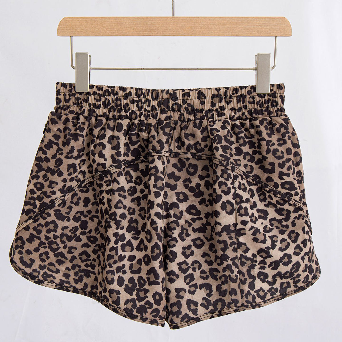 L6139#  Women Yoga Leopard Shorts