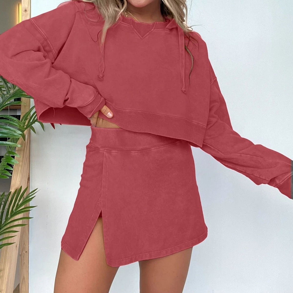 575# A Women Hoodies Skirts Set