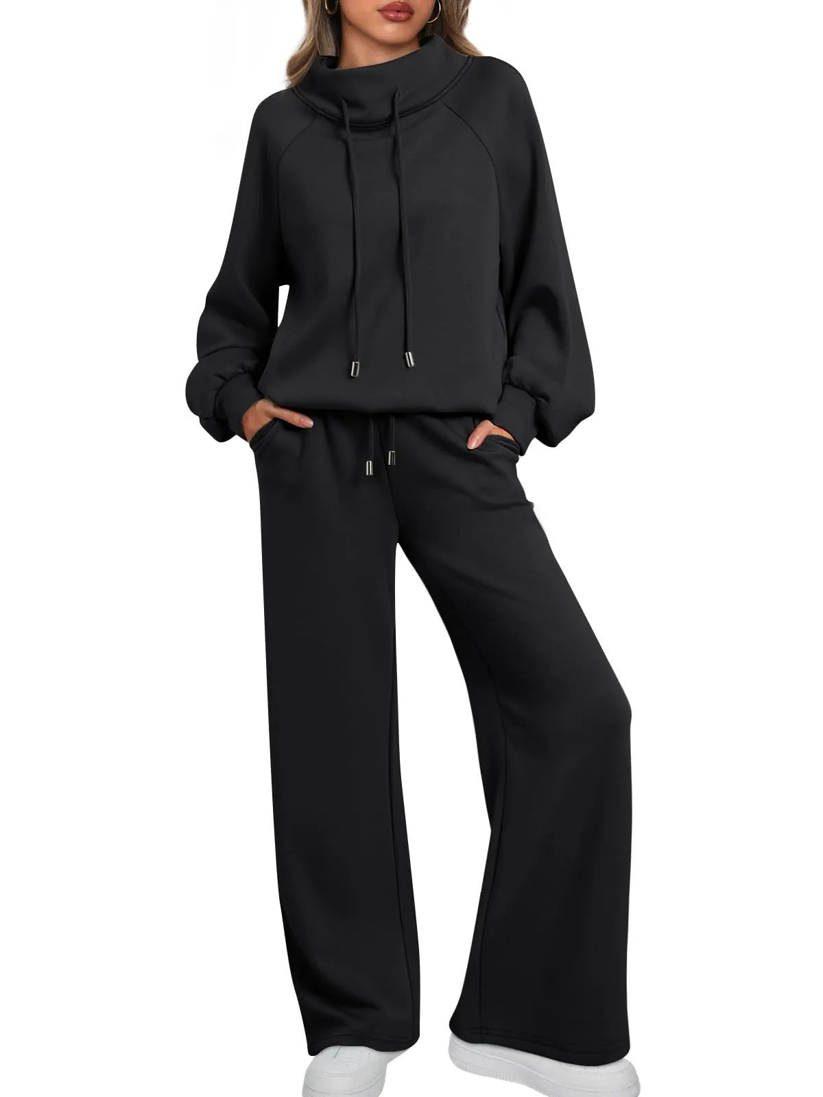 1662#A 3D Silver Logo Hoodies Pants Set
