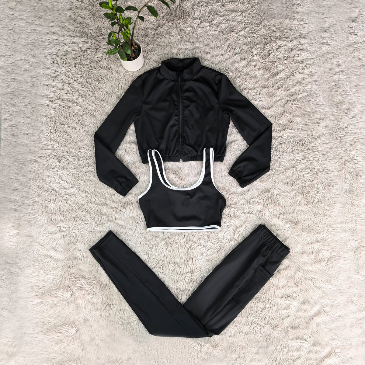 L6163#  Women three-piece set