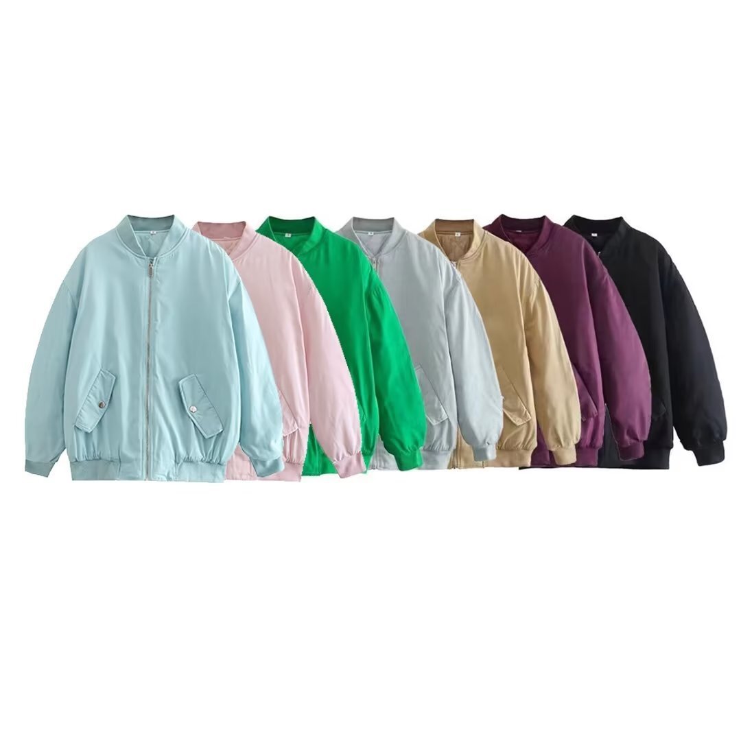 1440#A 3D LOGO Women Loose Jacket