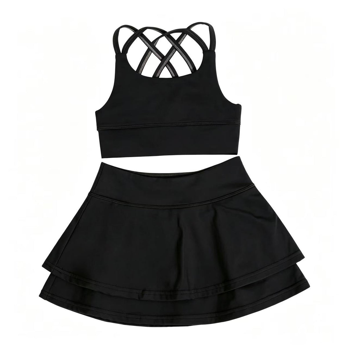 L6189#  Kids Bra Skirts Set