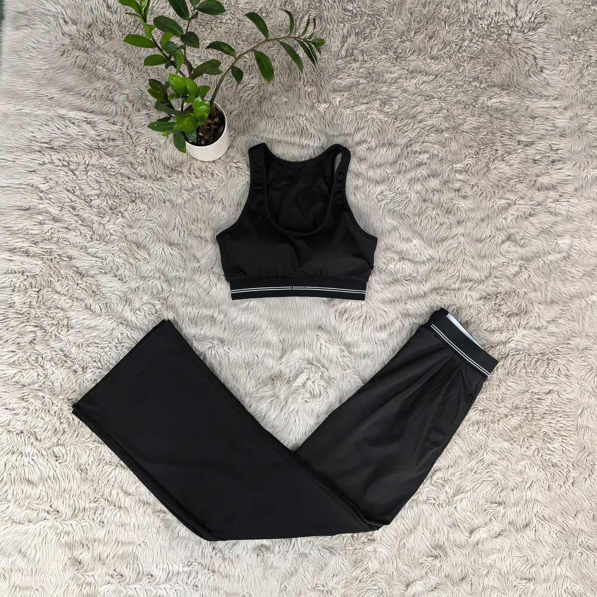 2402#A Women Shirt Pants Set