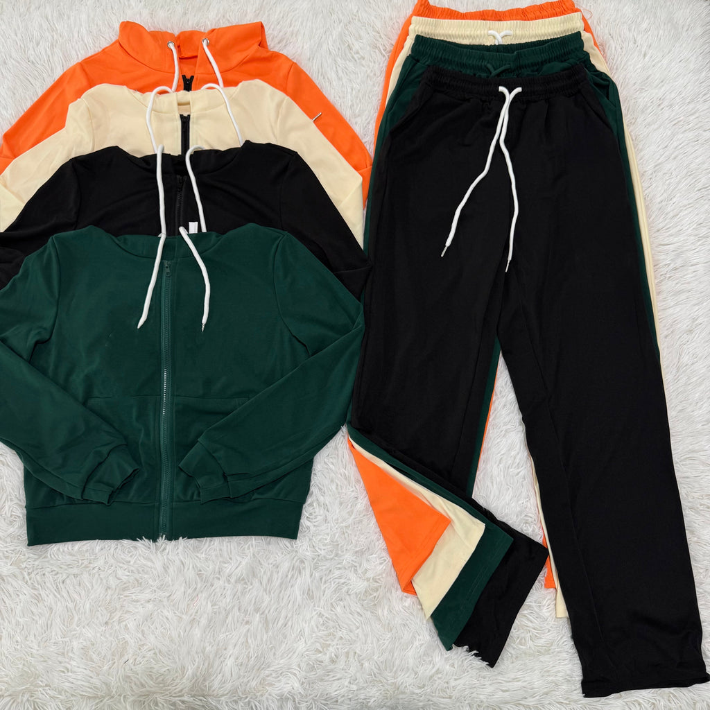 2820# A  Women Jacket Pants Set