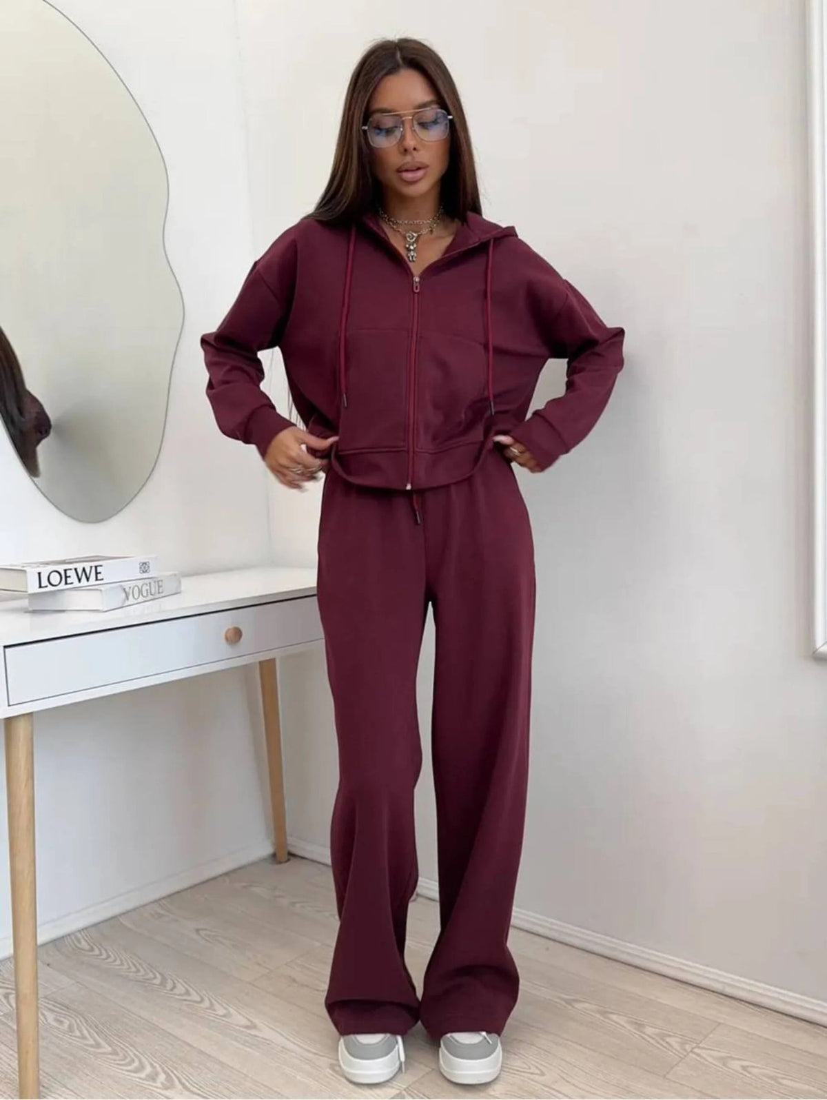 1793# A 3D  Women Jacket Pants Set