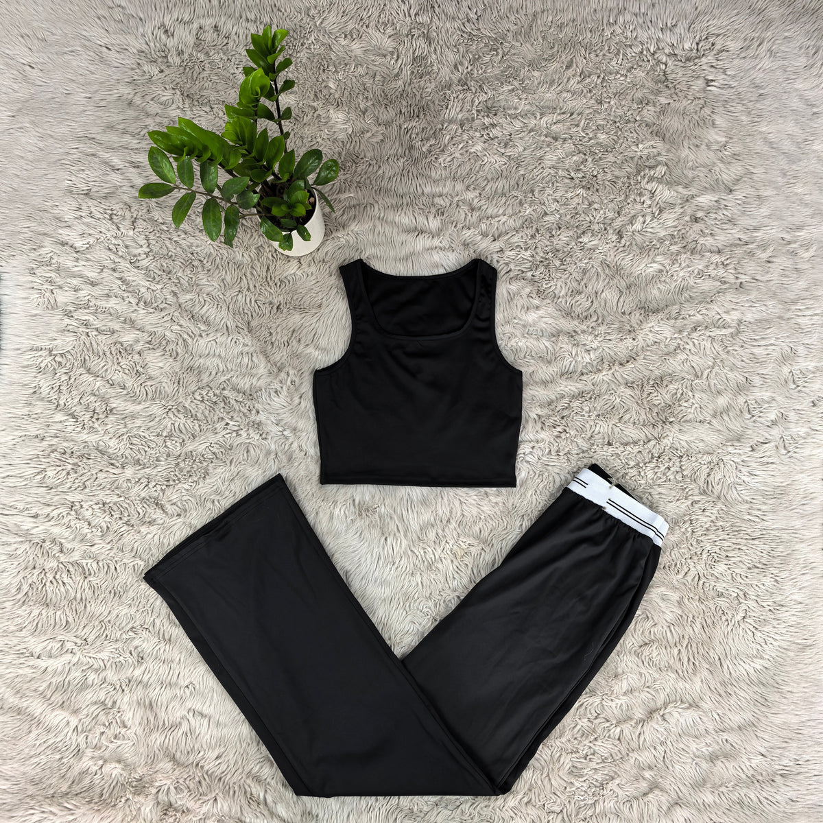 2712# A Women Tank Pant Set