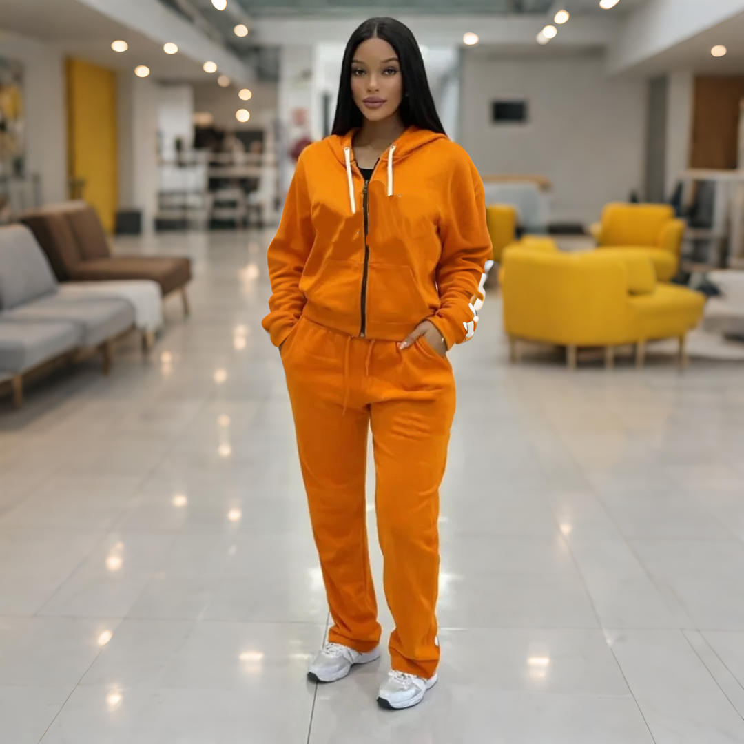 2820# A  Women Jacket Pants Set