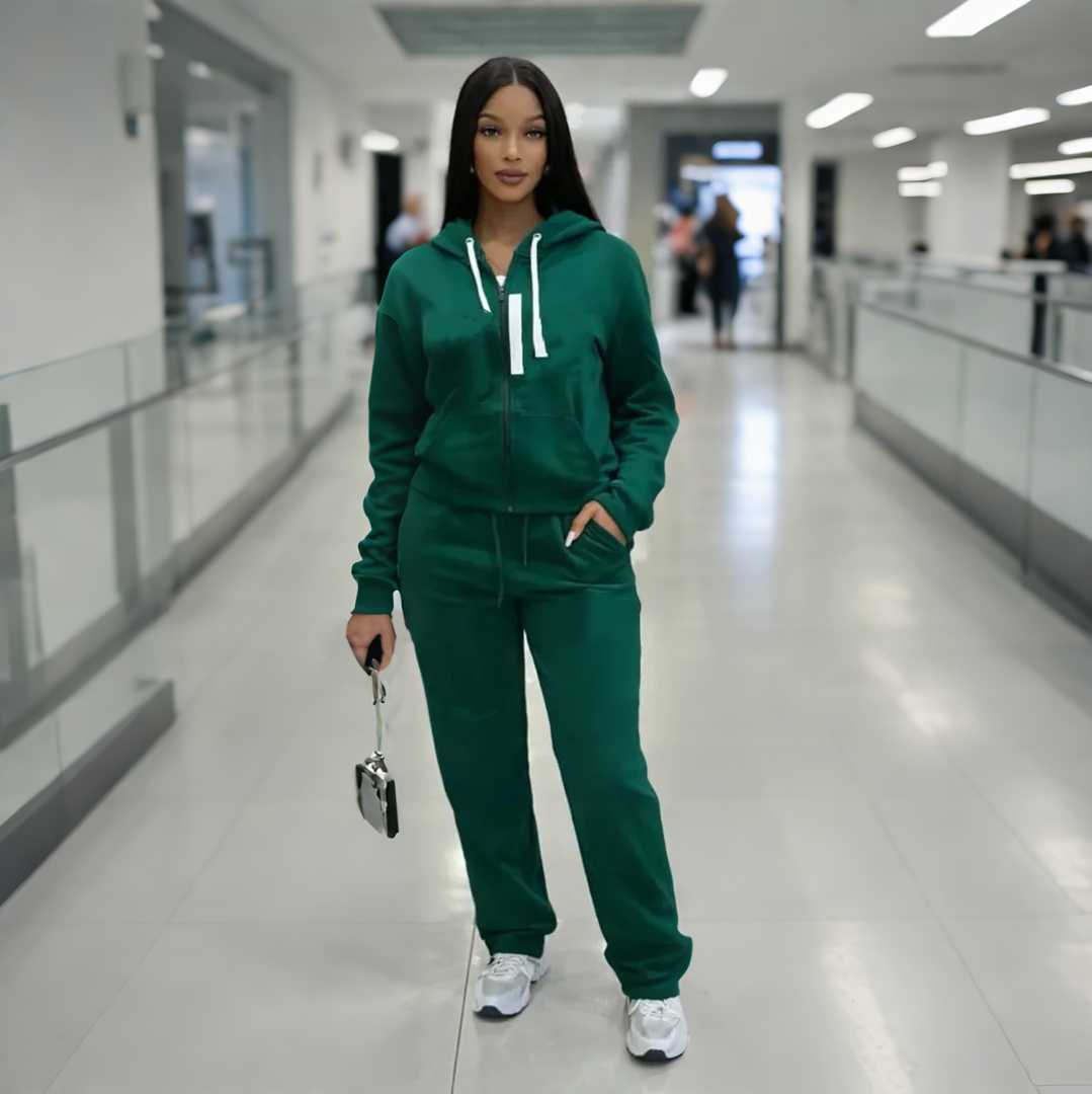 2820# A  Women Jacket Pants Set