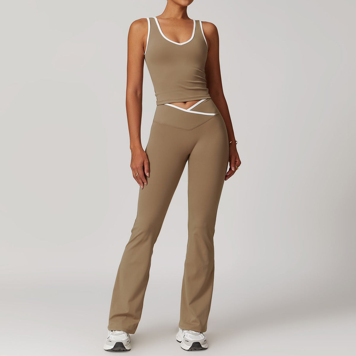 537# A Women Yoga Tank Pants Set